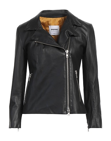 SWORD 6.6.44 Biker jacket Black 100% Leather
