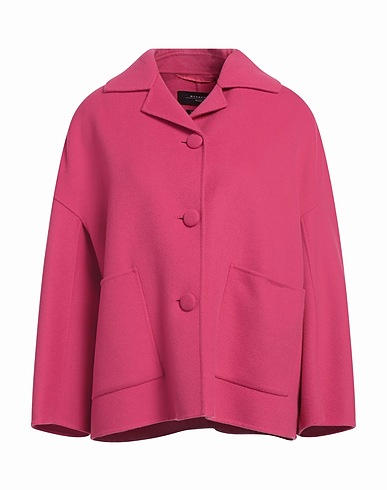 WEEKEND MAX MARA Giubbotto Fucsia 90% Lana Vergine, 10% Poliammide