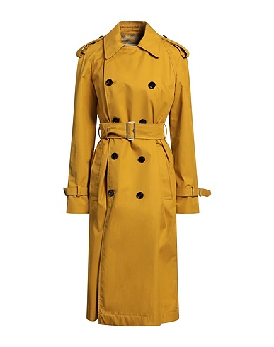 BURBERRY Double breasted pea coat Mustard 100% Cotton