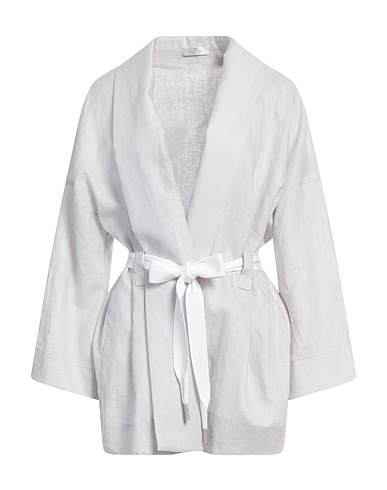 PANICALE Jacket Light grey 100% Linen