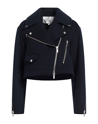 A.L.C. Biker jacket Navy blue 80% Wool, 20% Polyamide