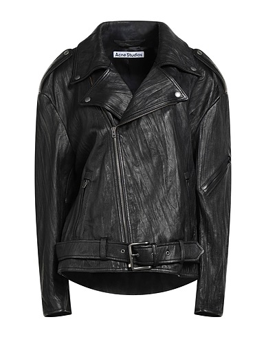 ACNE STUDIOS Biker jacket Black 100% Lambskin