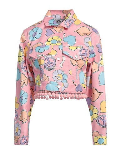 MOSCHINO JEANS Jeansjacke Rosa 99% Baumwolle, 1% Elastan