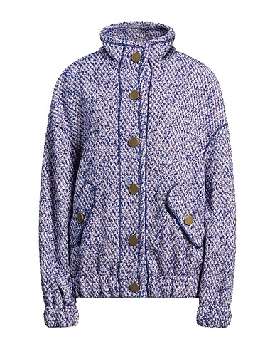 PHILOSOPHY di LORENZO SERAFINI Jacket Blue 34% Cotton, 30% Acrylic, 19% Wool, 12% Polyester, 5% Polyamide