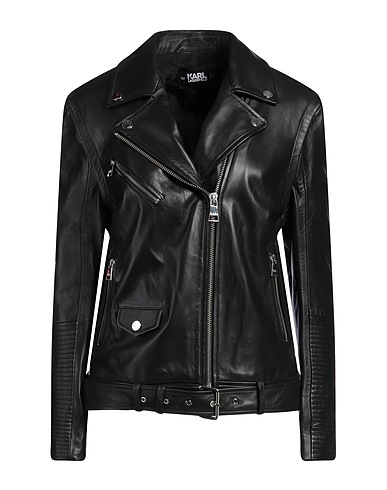 KARL LAGERFELD Biker jacket Black 100% Leather