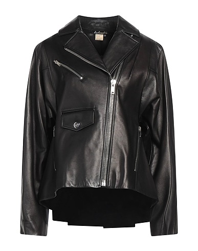 LENA LUMELSKY Biker jacket Black 100% Lambskin