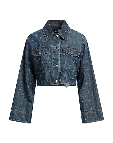 LOVE MOSCHINO Denim jacket Blue 100% Cotton