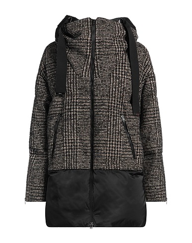 HERNO Shell jacket Black 59% Wool, 19% Polyamide, 14% Polyester, 5% Acrylic, 3% Textile fibres