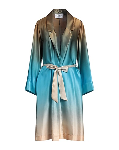 SLEEP NO MORE Full-length jacket Deep teal 100% Silk