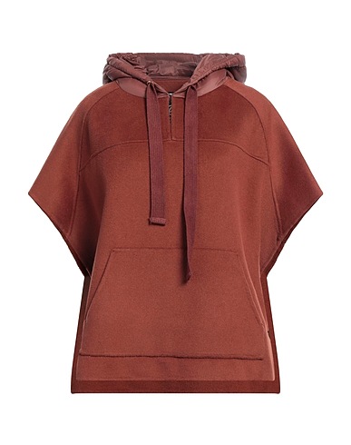 EMMA & GAIA RED Cloak Brown 80% Wool, 10% Cashmere, 10% Polyamide