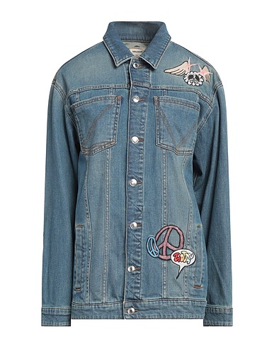 ZADIG&VOLTAIRE Denim jacket Blue 99% Cotton, 1% Elastane