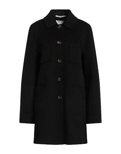 EMMA & GAIA Coat Black 80% Wool, 10% Cashmere, 10% Polyamide