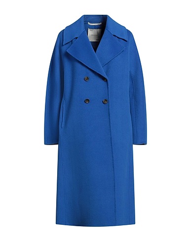 EMMA & GAIA Coat Blue 80% Wool, 10% Cashmere, 10% Polyamide
