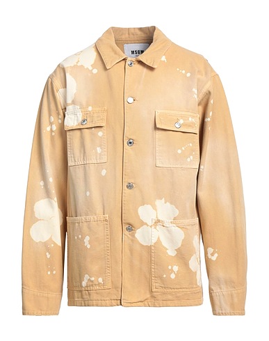 MSGM Denim jacket Camel 100% Cotton