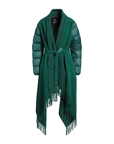 EMMA & GAIA RED Coat Green 36% Polyester, 28% Acrylic, 24% Cotton, 12% Wool, Polyamide