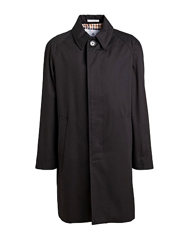 AQUASCUTUM ACTIVE Full-length jacket Black 100% Cotton