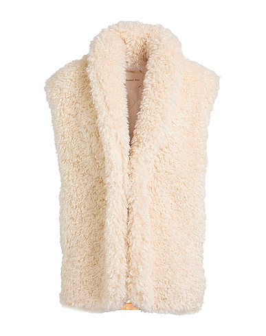 HANAMI D'OR Teddy Coat Off white 58% Acrylic, 15% Cotton, 13% Polyester, 11% Wool, 3% Other Fibres