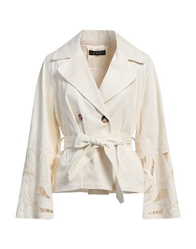 ICONA by KAOS Cabanjacke & Zweireiher Elfenbein 100% Baumwolle
