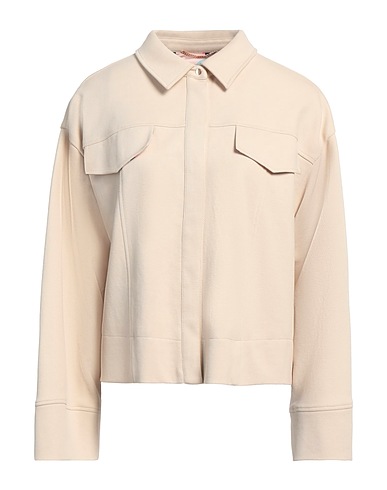 IVI COLLECTION Jacket Beige 61% Cotton, 36% Tencel™, 3% Elastane