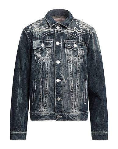 TRUE RELIGION Denim jacket Blue 100% Cotton