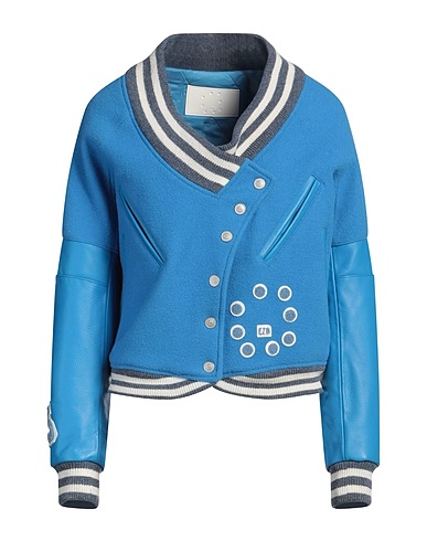 EZR Jacket Azure 100% Wool, Leather