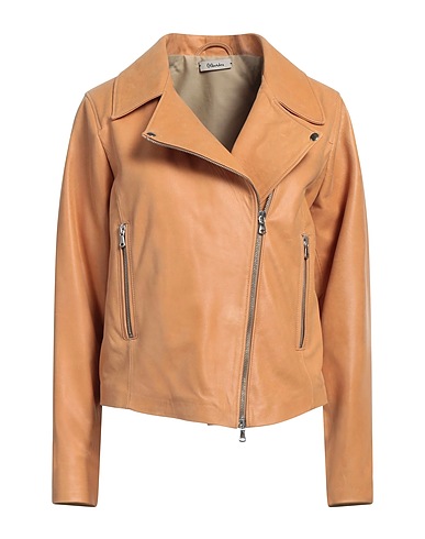 GQUADRO Giacca biker Cammello 100% Pelle