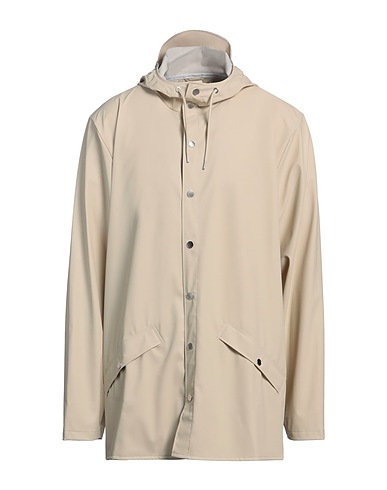 RAINS Jacket Beige 100% Polyester, Polyurethane