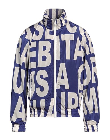 DRIES VAN NOTEN Jacket Navy blue 75% Polyamide, 25% Polyester