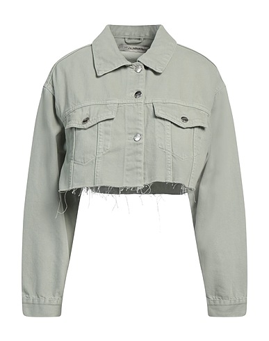 HINNOMINATE Blouson en jean Vert sauge 100% Coton