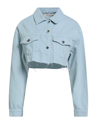HINNOMINATE Giubbotto jeans Celeste 100% Cotone