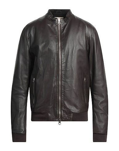 MONO Jacke Dunkelbraun Leder