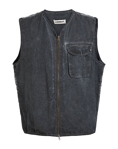 A PAPER KID Gilet Grey 60% Cotton, 40% Nylon