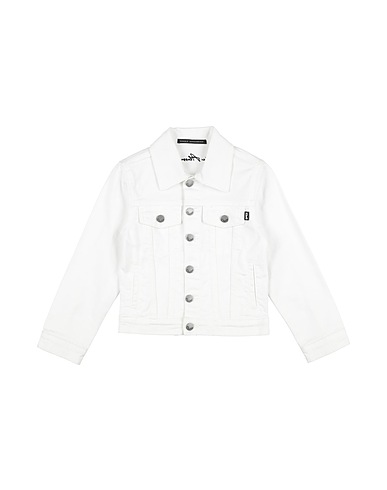 DANIELE ALESSANDRINI Jeansjacke Weiß 98% Baumwolle, 2% Elastan