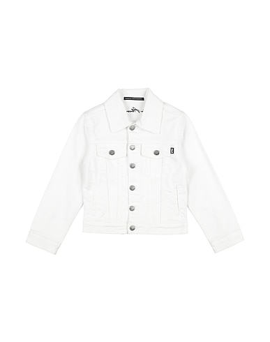 DANIELE ALESSANDRINI Denim jacket 98% Cotton, 2% Elastane