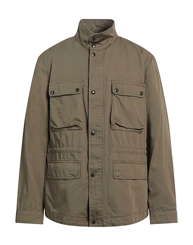WOOLRICH Jacket Military green 78% Cotton, 22% Linen