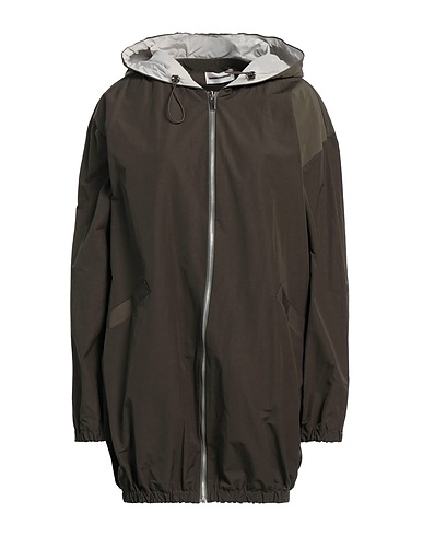 SANDRO FERRONE Full-length jacket Military green 54% Polyester, 46% Cotton