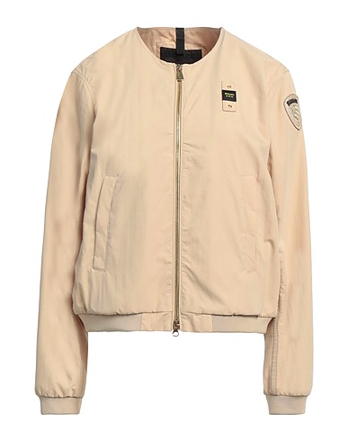 BLAUER. Jacket Beige 67% Cotton, 33% Polyamide