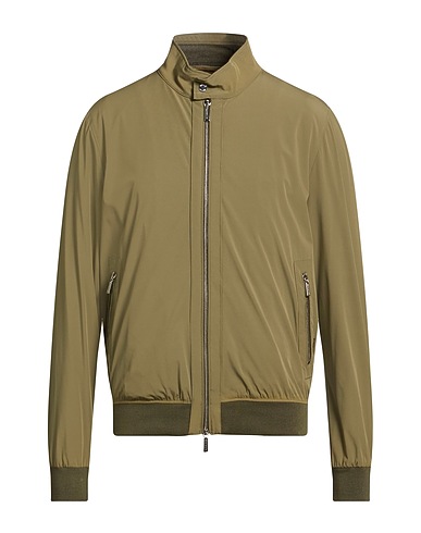MOORER Jacket Sage green 88% Polyamide, 12% Polyurethane