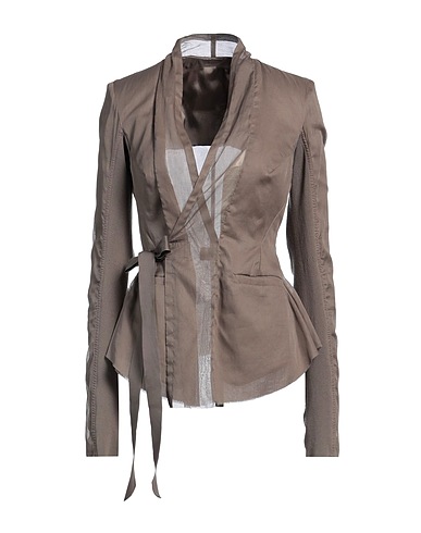 RICK OWENS Jacket Taupe 100% Cotton