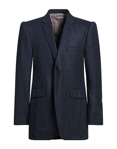 THOM BROWNE Blazer Navy blue 100% Virgin Wool