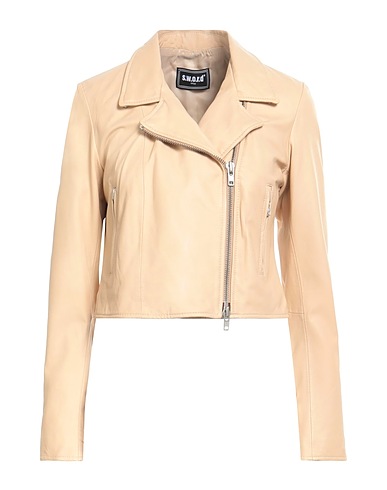 SWD by S.W.O.R.D. Biker jacket Beige 100% Leather