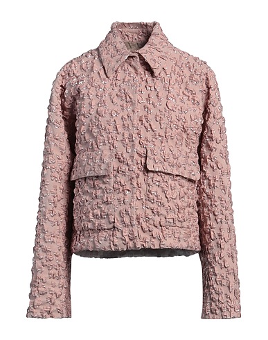 ROCHAS Jacket Pink 39% Polyester, 38% Polyamide, 16% Metallic Polyester, 7% Elastane