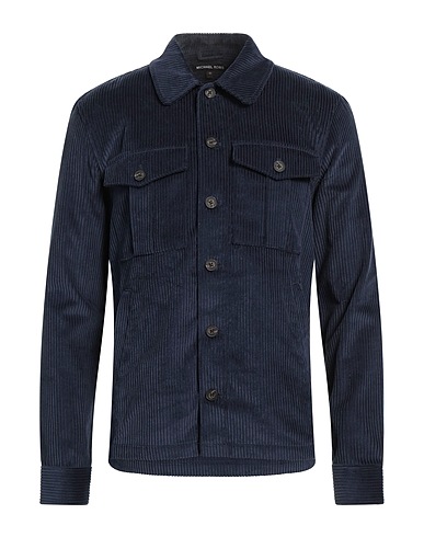 MICHAEL KORS MENS 無地シャツ ネイビー コットン 100%