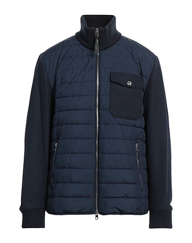 MICHAEL KORS MENS Shell jacket Navy blue 100% Polyester, Wool, Acrylic, Nylon, Viscose