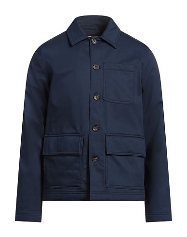 MICHAEL KORS MENS Jacket Blue 98% Cotton, 2% Elastane