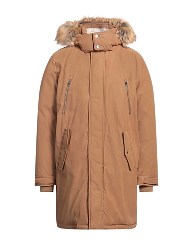 MICHAEL KORS MENS Coat Camel 52% Cotton, 48% Recycled polyester