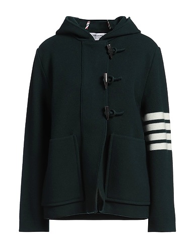 THOM BROWNE Duffle-coat Vert émeraude 100% Laine vierge
