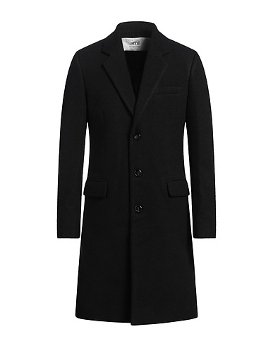 AMI ALEXANDRE MATTIUSSI Coat Black 100% Wool