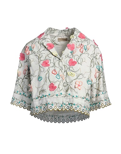 ELIE SAAB Jacket White 78% Cotton, 22% Polyester