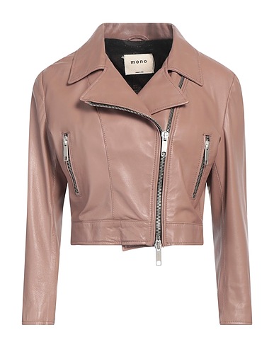 MONO Biker jacket Light brown Leather